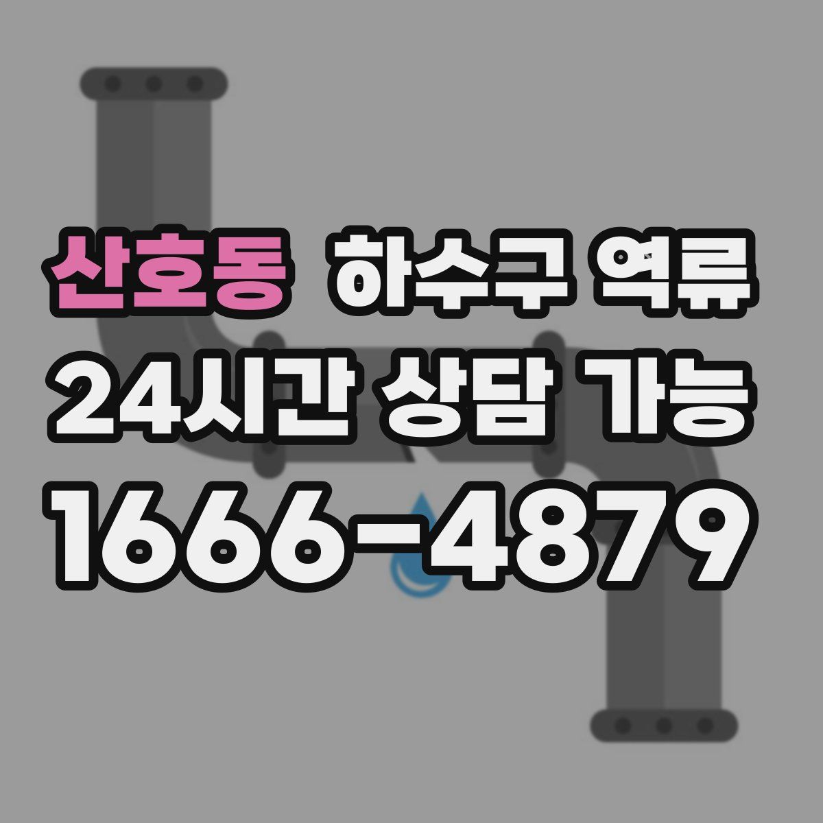 산호동 하수구 역류