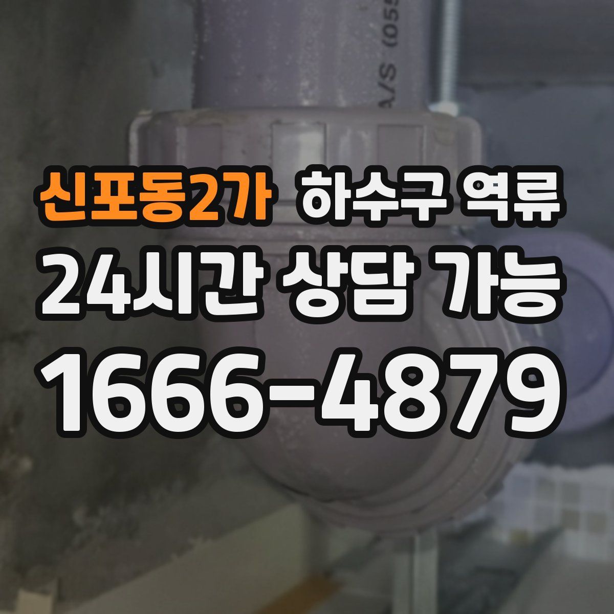신포동2가 하수구 역류