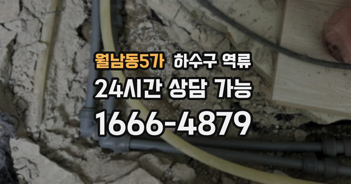 월남동5가 하수구 역류
