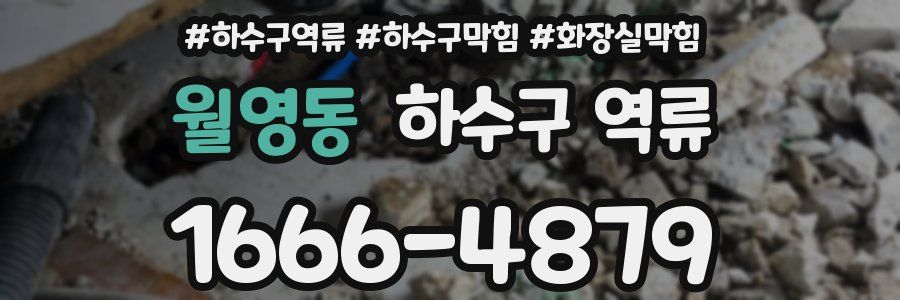 월영동 하수구 역류