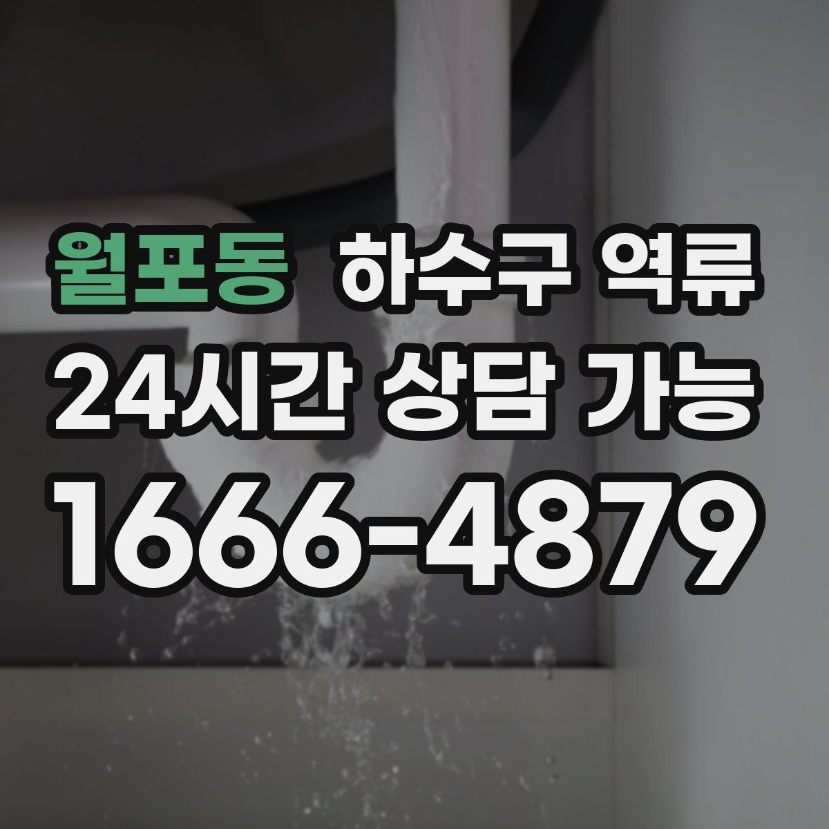 월포동 하수구 역류