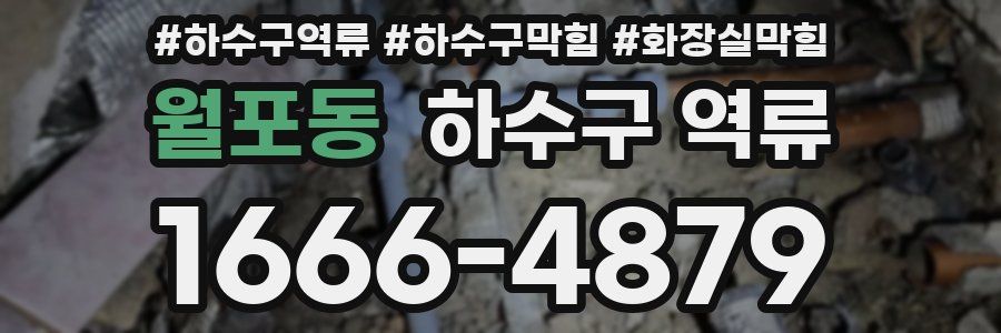 월포동 하수구 역류