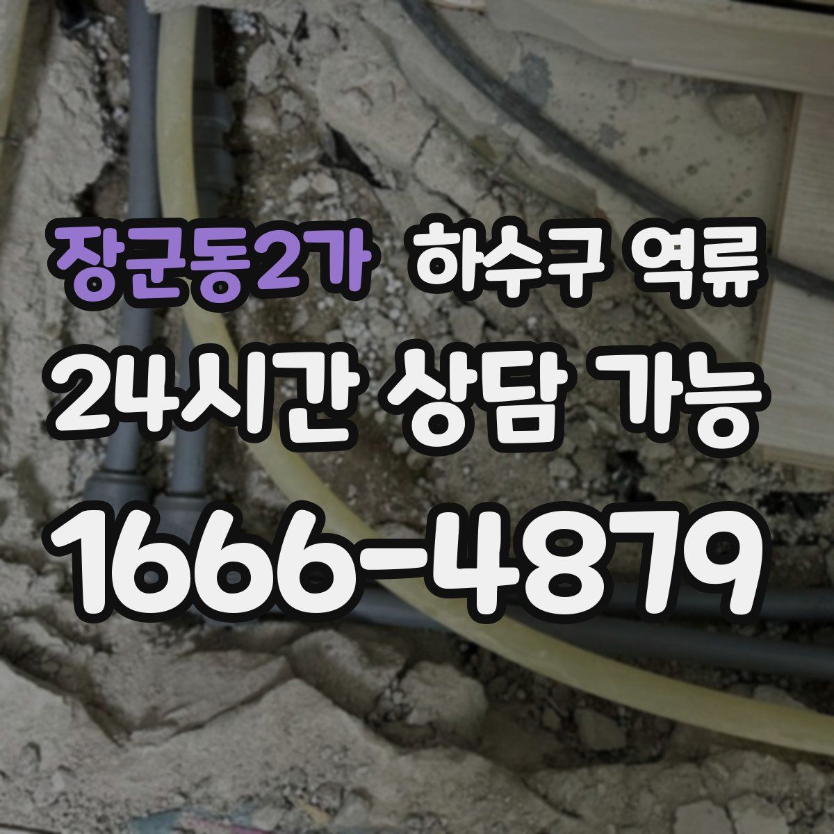 장군동2가 하수구 역류