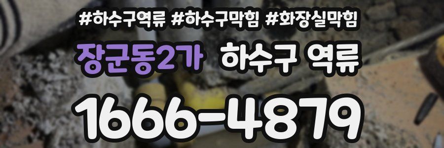 장군동2가 하수구 역류