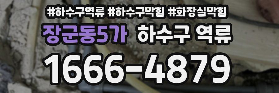 장군동5가 하수구 역류