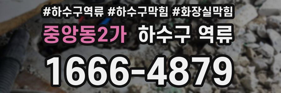 중앙동2가 하수구 역류