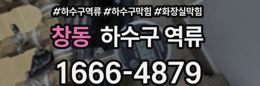 창동 하수구 역류