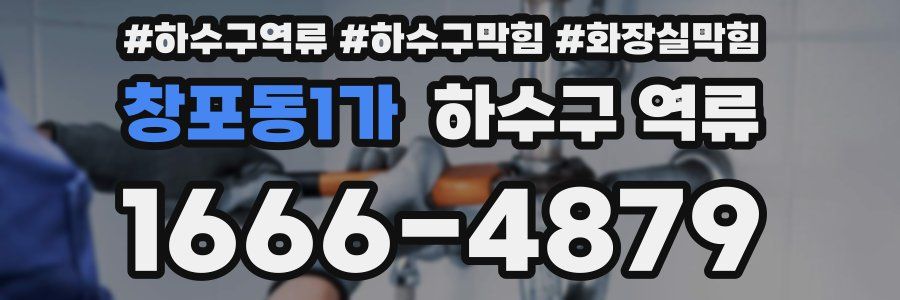 창포동1가 하수구 역류