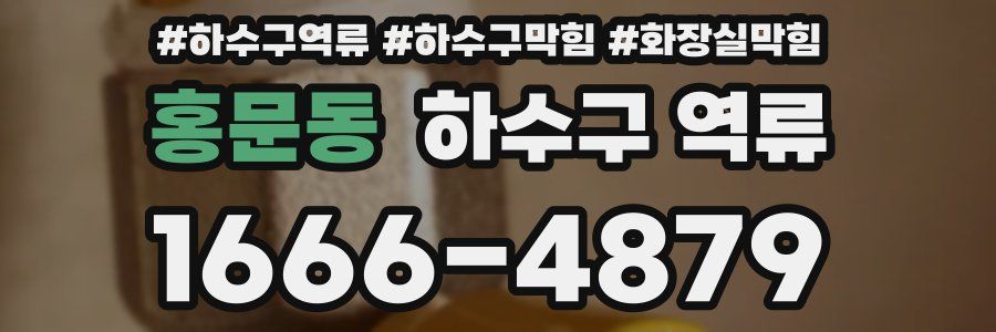 홍문동 하수구 역류