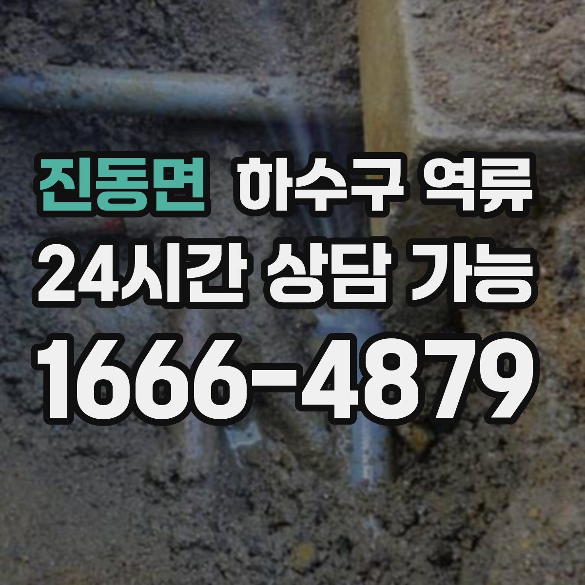 진동면 하수구 역류