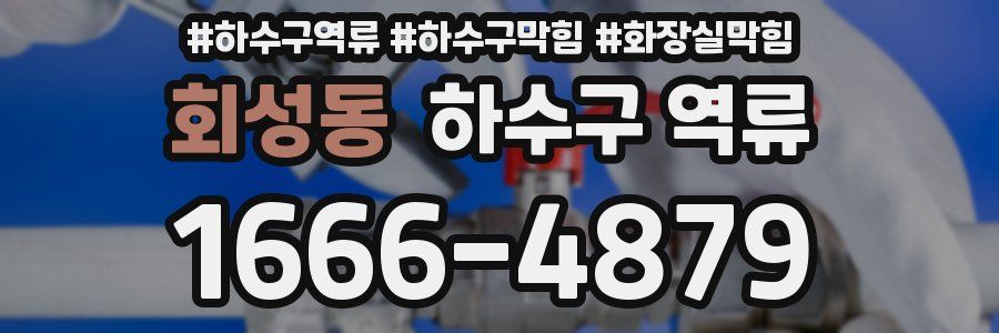 회성동 하수구 역류