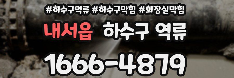 내서읍 하수구 역류