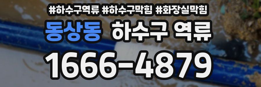 동상동 하수구 역류