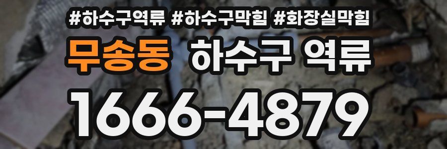 무송동 하수구 역류
