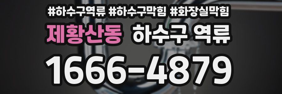 제황산동 하수구 역류