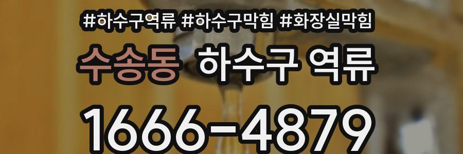 수송동 하수구 역류