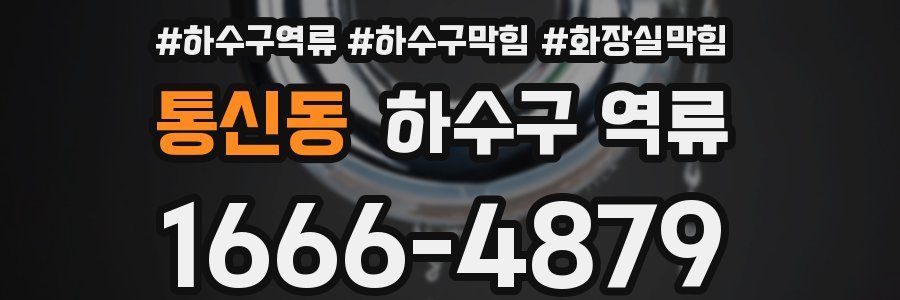 통신동 하수구 역류
