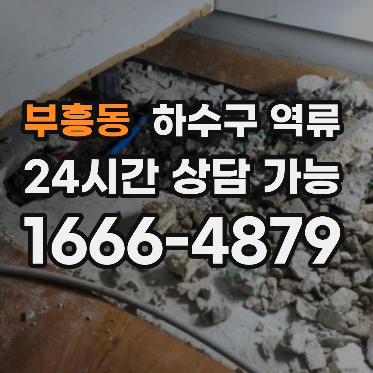 부흥동 하수구 역류