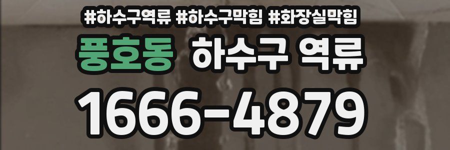 풍호동 하수구 역류