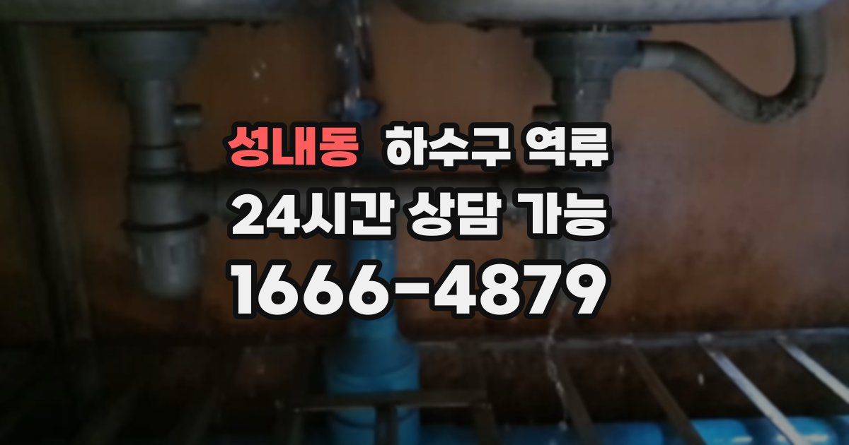 성내동 하수구 역류