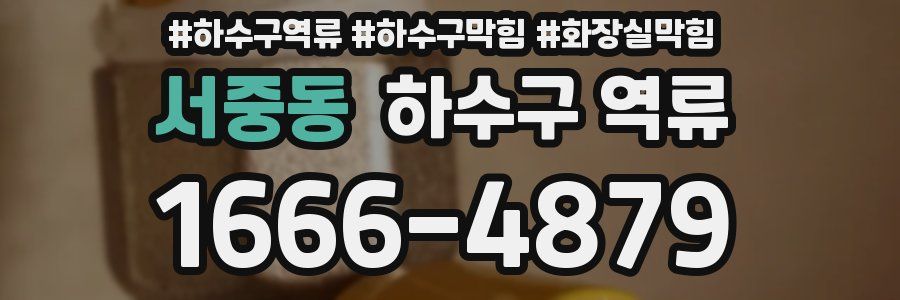 서중동 하수구 역류