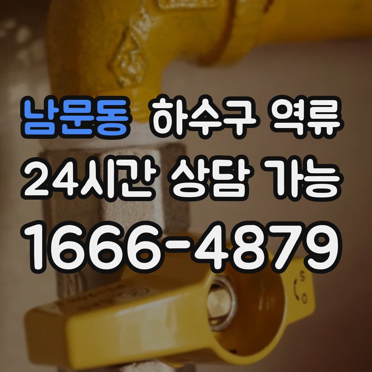 남문동 하수구 역류