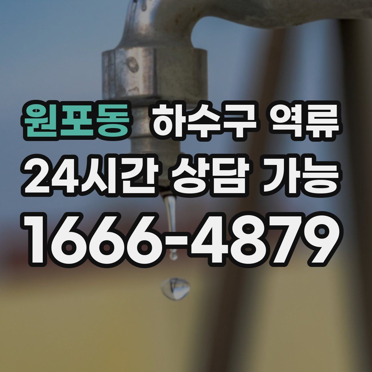 원포동 하수구 역류