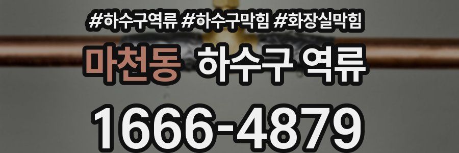 마천동 하수구 역류