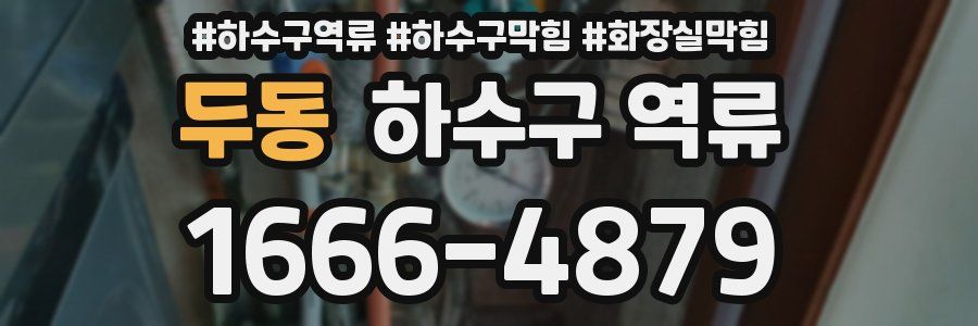 두동 하수구 역류