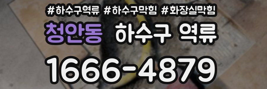 청안동 하수구 역류