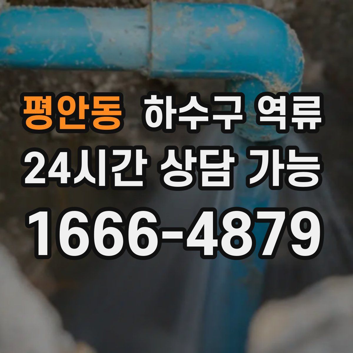 평안동 하수구 역류