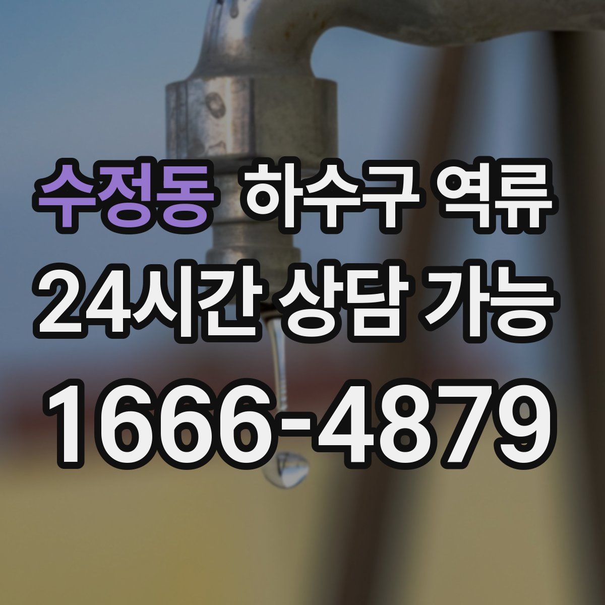 수정동 하수구 역류