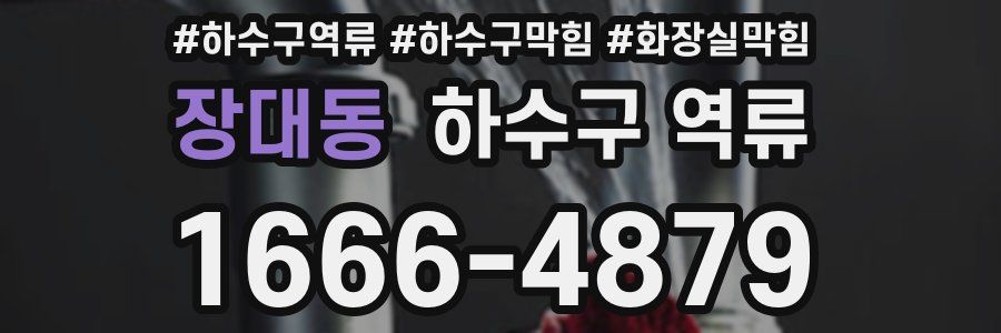 장대동 하수구 역류