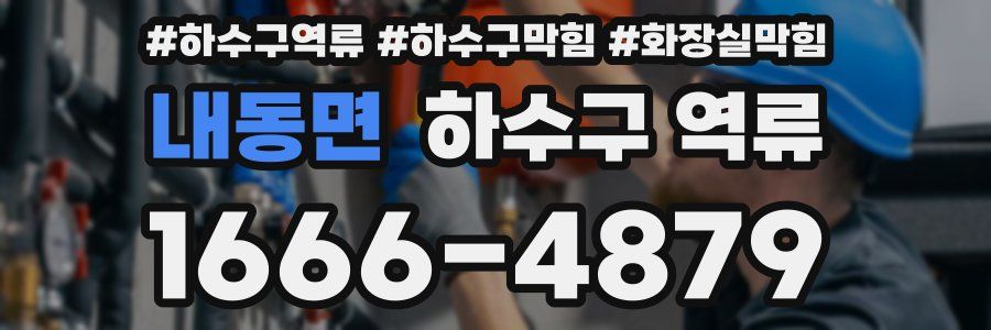 내동면 하수구 역류