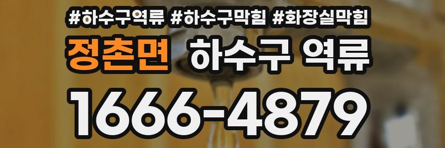 정촌면 하수구 역류