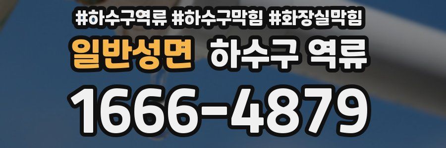 일반성면 하수구 역류