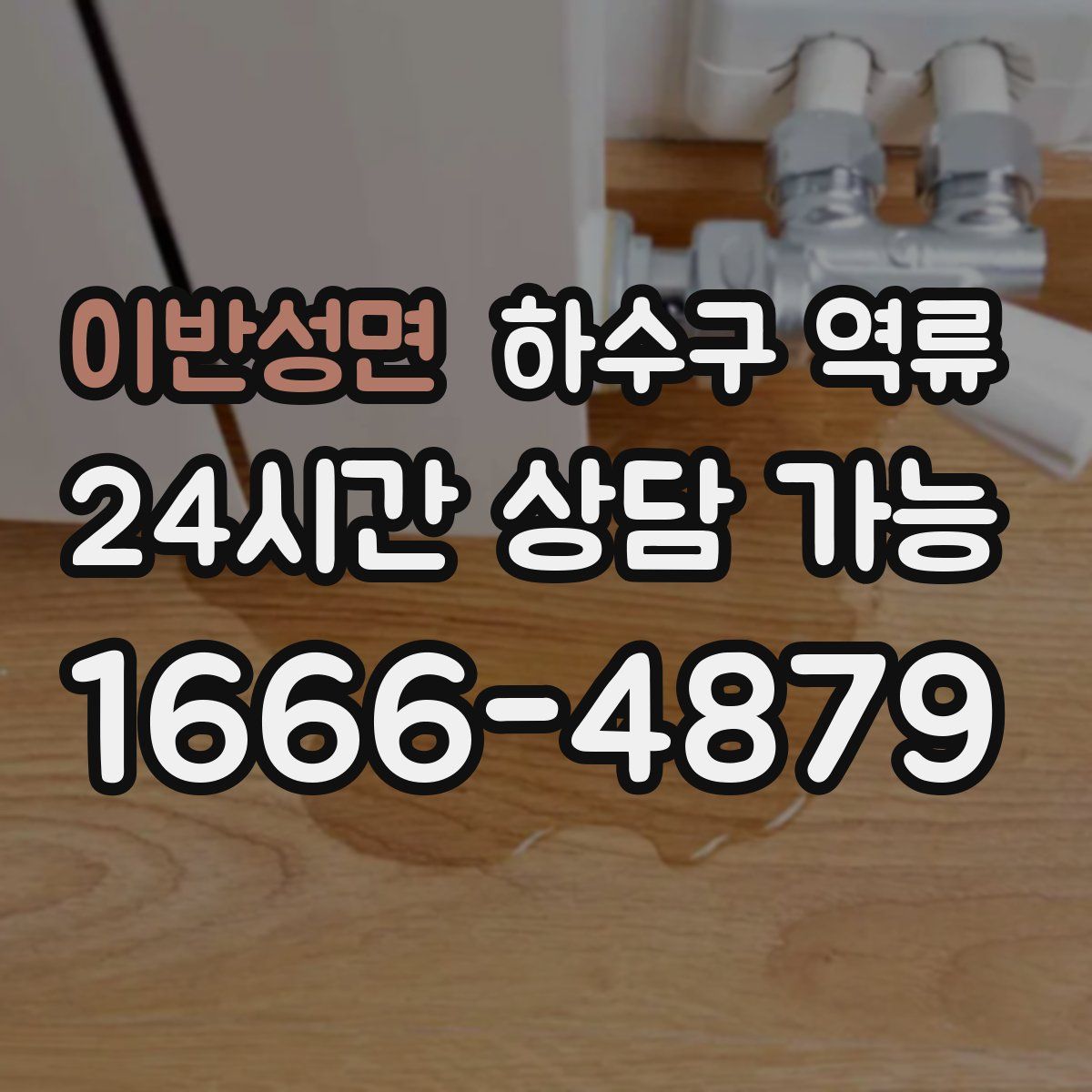 이반성면 하수구 역류