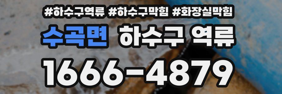 수곡면 하수구 역류