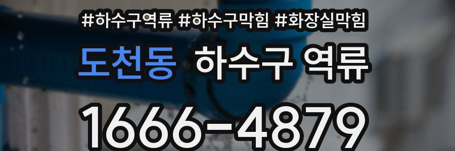 도천동 하수구 역류