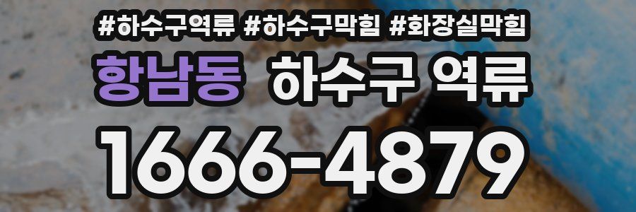 항남동 하수구 역류