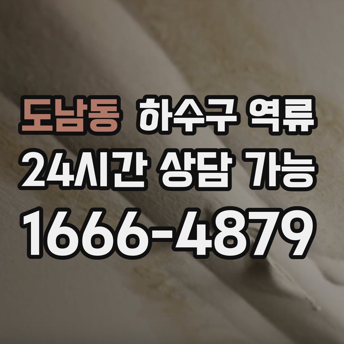 도남동 하수구 역류