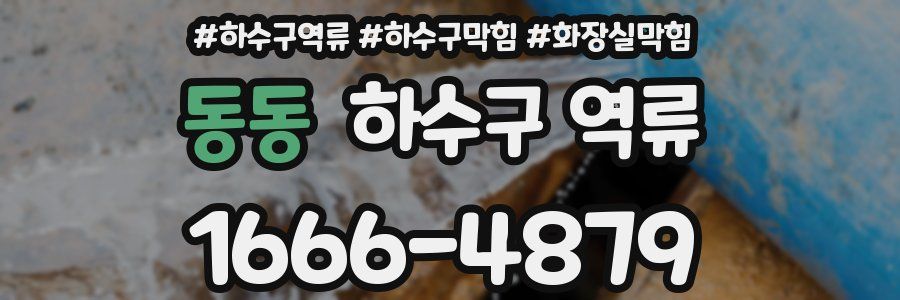 동동 하수구 역류