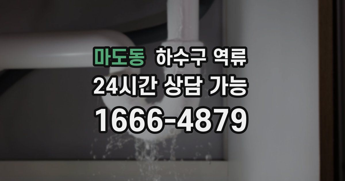 마도동 하수구 역류