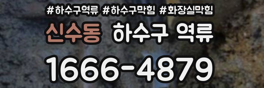 신수동 하수구 역류