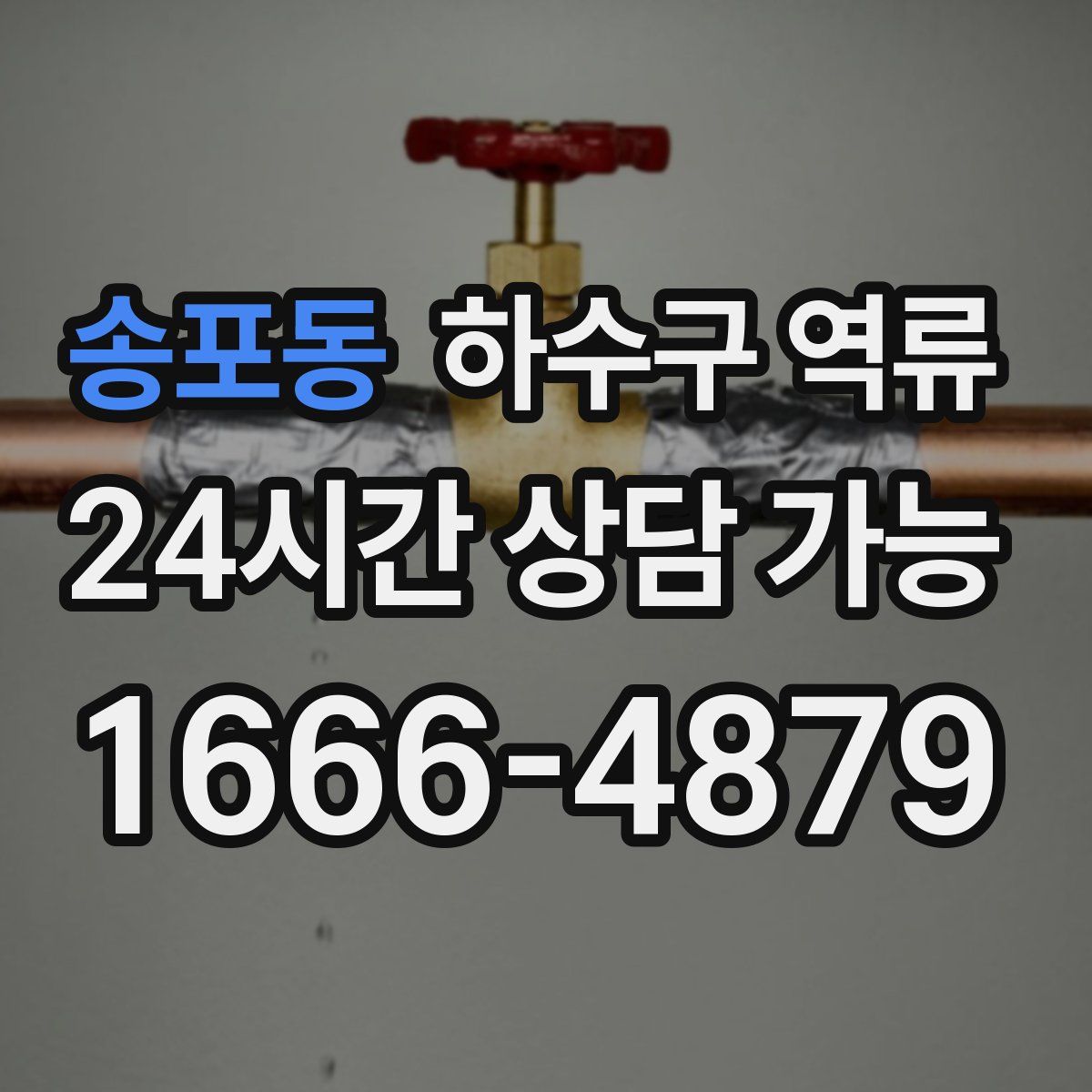 송포동 하수구 역류