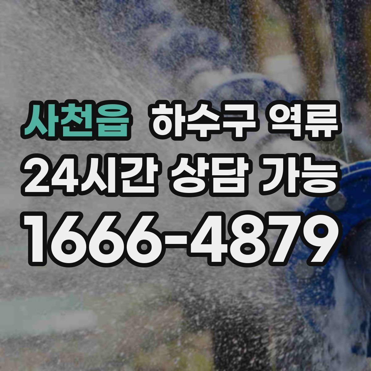 사천읍 하수구 역류
