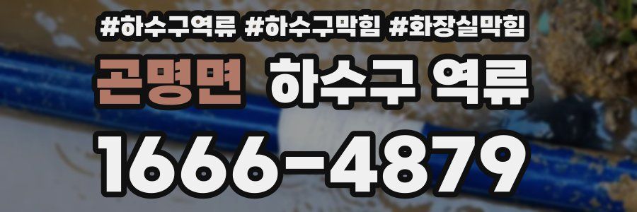 곤명면 하수구 역류