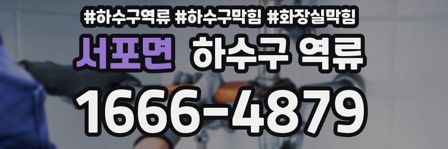 서포면 하수구 역류