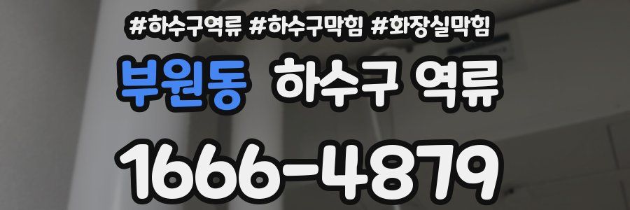 부원동 하수구 역류