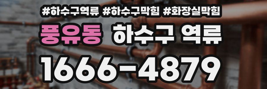 풍유동 하수구 역류